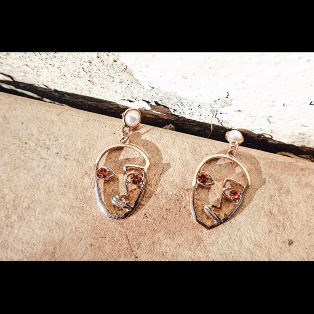 Trendy Face Earrings